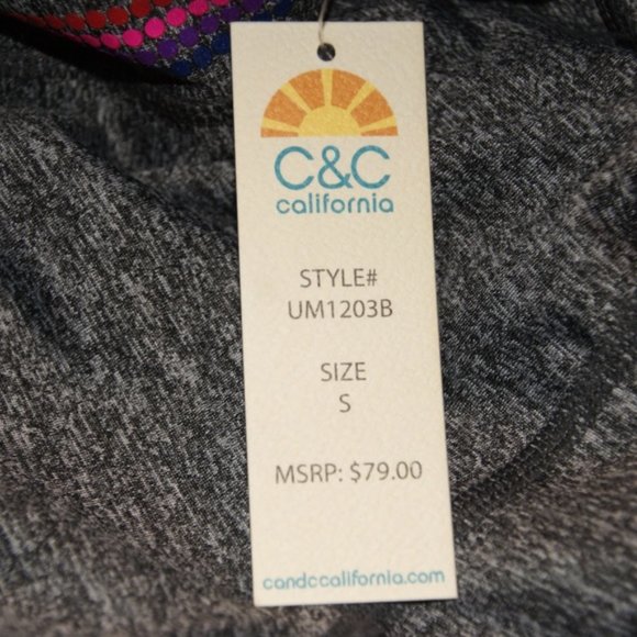 New C&C California Dotted Mesh Stripe Leggings NWT - Picture 6 of 8